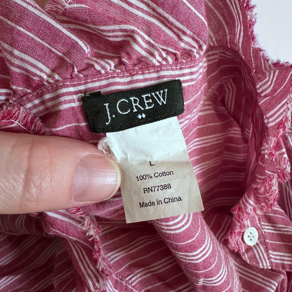 J.Crew pinstripe button front blouse - Picture 5 of 7